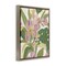 Stupell Industries Pale Trillium & Leaves Framed Floater Canvas Wall Art Design by June Erica Vess